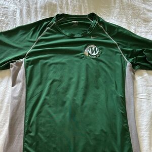 Nike Green and Gray Basketball Shirt